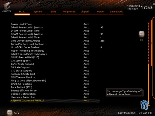 GIGABYTE Z390 Aorus Xtreme (Intel Z390) Motherboard Review 46 GIGABYTE Z390 Aorus Xtreme (Intel Z390) Motherboard Review 46