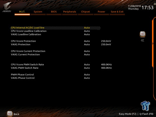 GIGABYTE Z390 Aorus Xtreme (Intel Z390) Motherboard Review 55 GIGABYTE Z390 Aorus Xtreme (Intel Z390) Motherboard Review 55