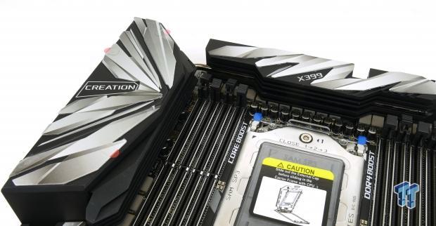 Visual Inspection - The MSI MEG X399 Creation Motherboard Review: The New  16-Phase Shark In Town