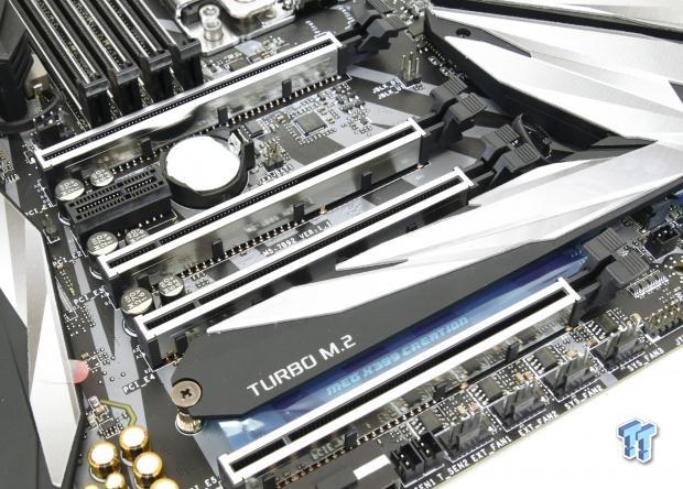 Visual Inspection - The MSI MEG X399 Creation Motherboard Review: The New  16-Phase Shark In Town