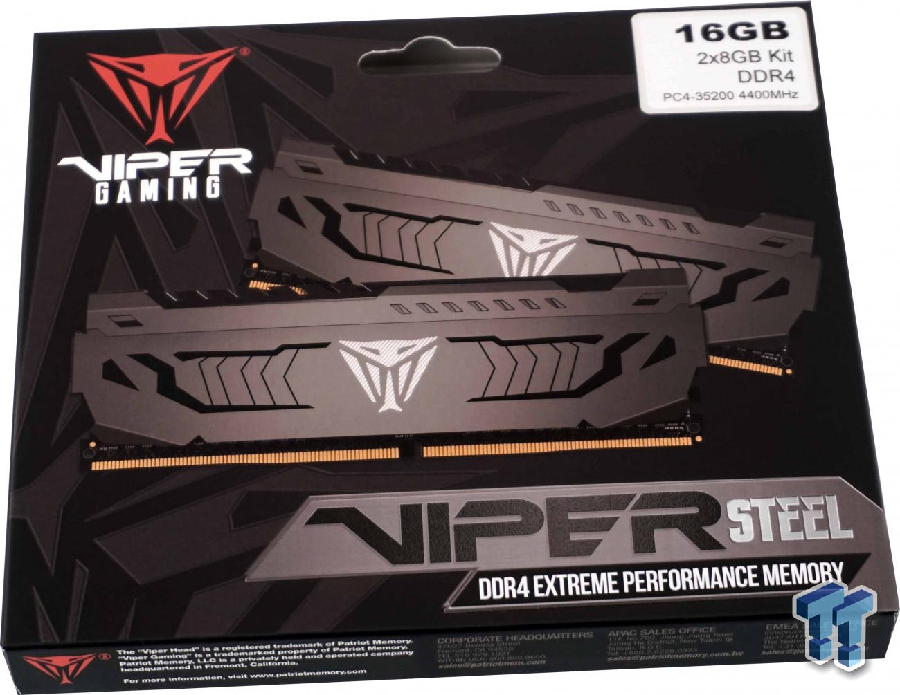 Patriot Viper Steel Extreme Performance DDR4-4400 Review