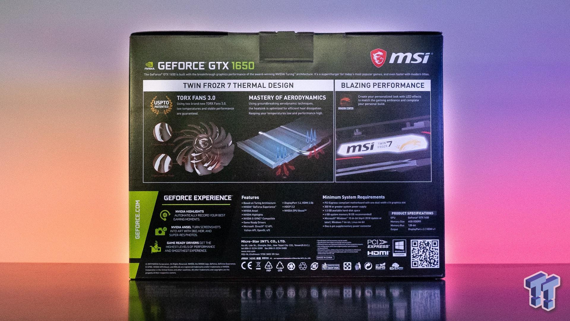 Msi Geforce Gtx 1650 Gaming X 4g Review Kick Ass 150 Card Tweaktown