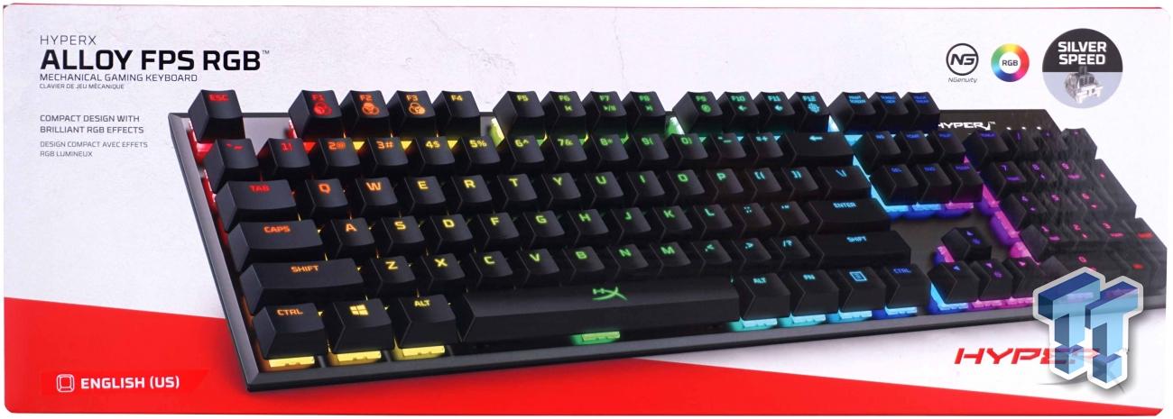 diamond Glow Zealot HyperX Alloy FPS RGB Mechanical Gaming Keyboard Review | TweakTown