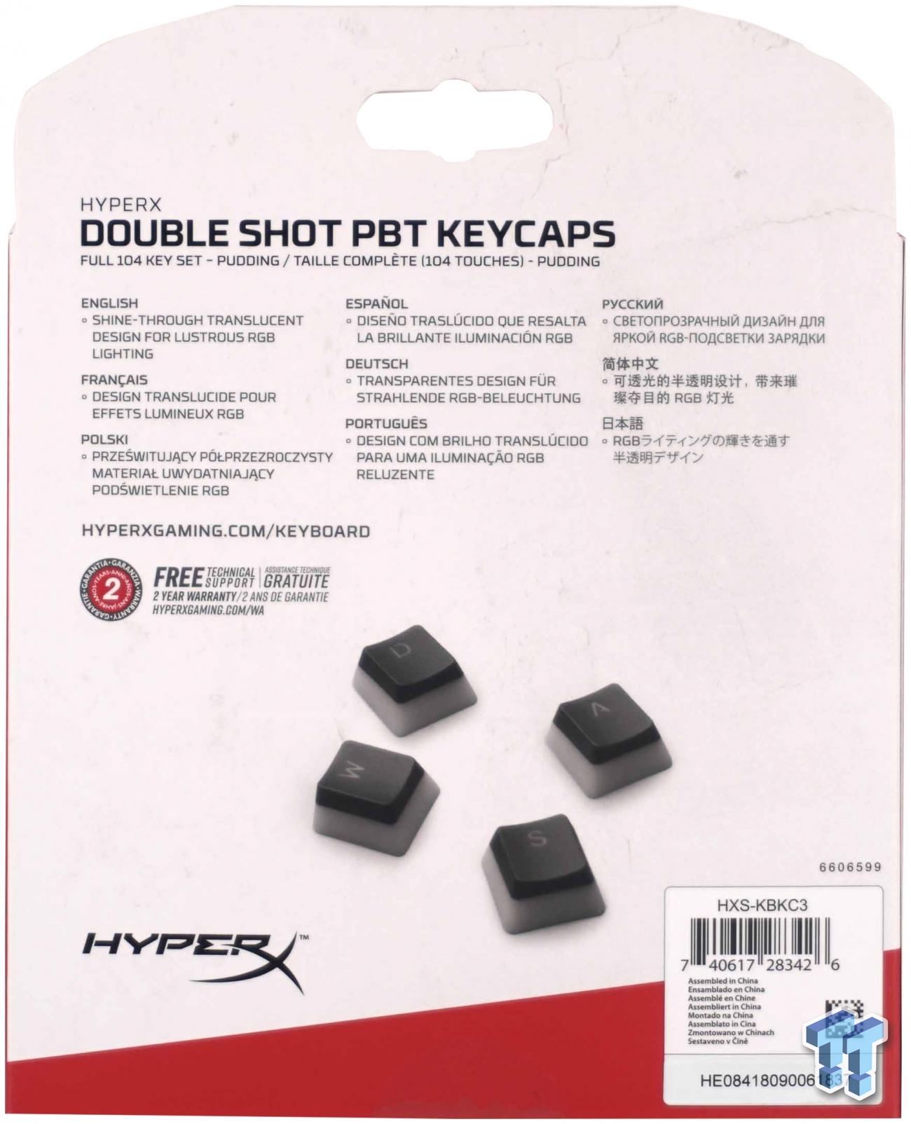 Set de Teclas PBT Keycaps Español HyperX
