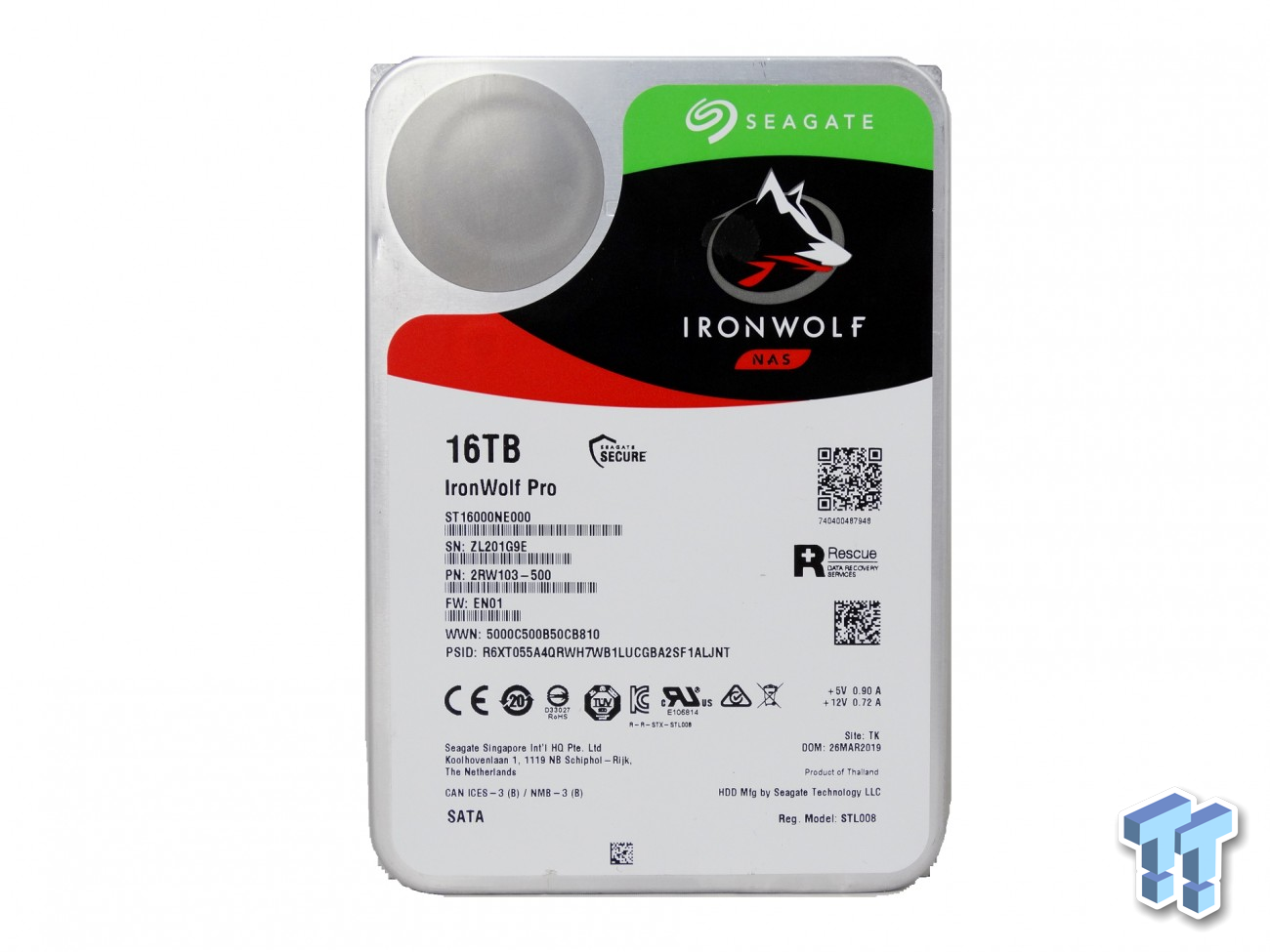 Ironwolf green vs. red label, any significance? : r/synology