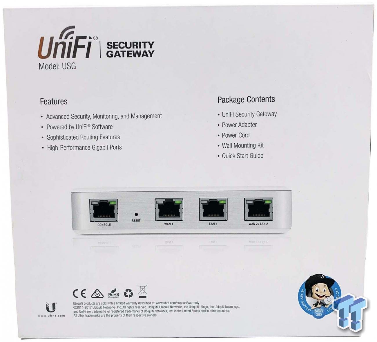 reset unifi security gateway password