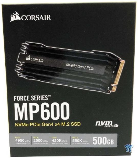 Corsair MP600 500GB NVMe PCIe Gen4 M.2 SSD Review