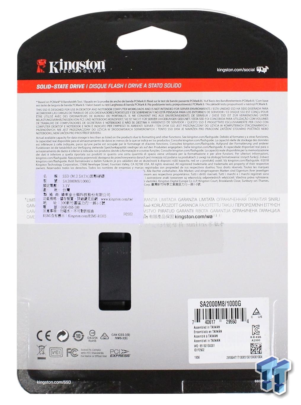 Kingston A2000 1TB NVMe SSD Review - ServeTheHome