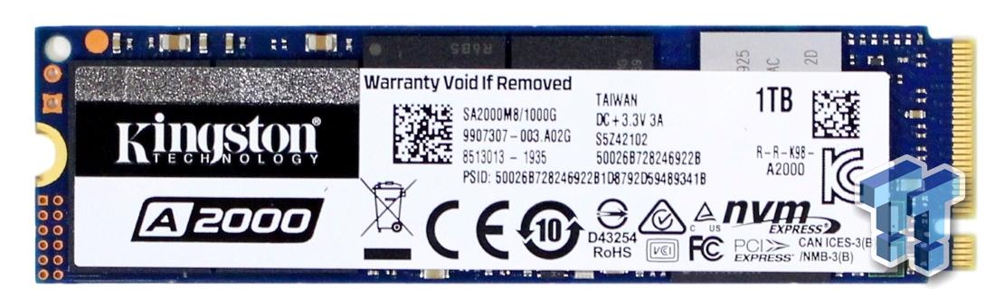 Medal sunflower Ithaca Kingston A2000 1TB NVMe PCIe Gen3 M.2 SSD Review | TweakTown