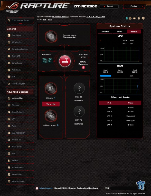 asus router block wired client