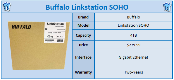 Buffalo LinkStation SOHO 4TB NAS Review