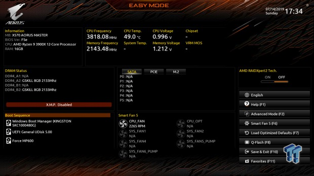 Gigabyte x570 aorus cheap elite ryzen 9 3900x