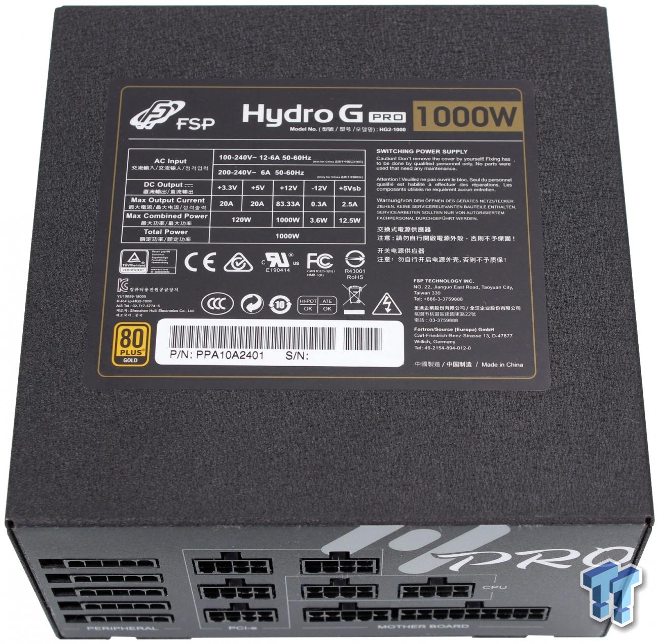FSP Hydro G PRO 1000W Power Supply Review