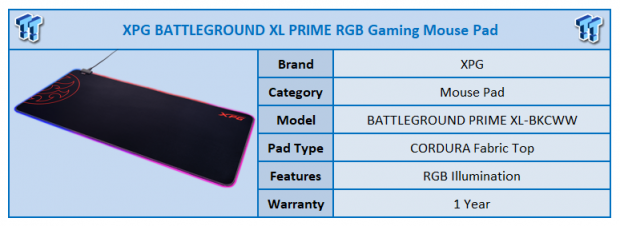 ADATA XPG BATTLEGROUND XL Tappetino Mouse Da Gaming - Extra Large - Tessuto CORDURA Antispruzzo - Base Antiscivolo