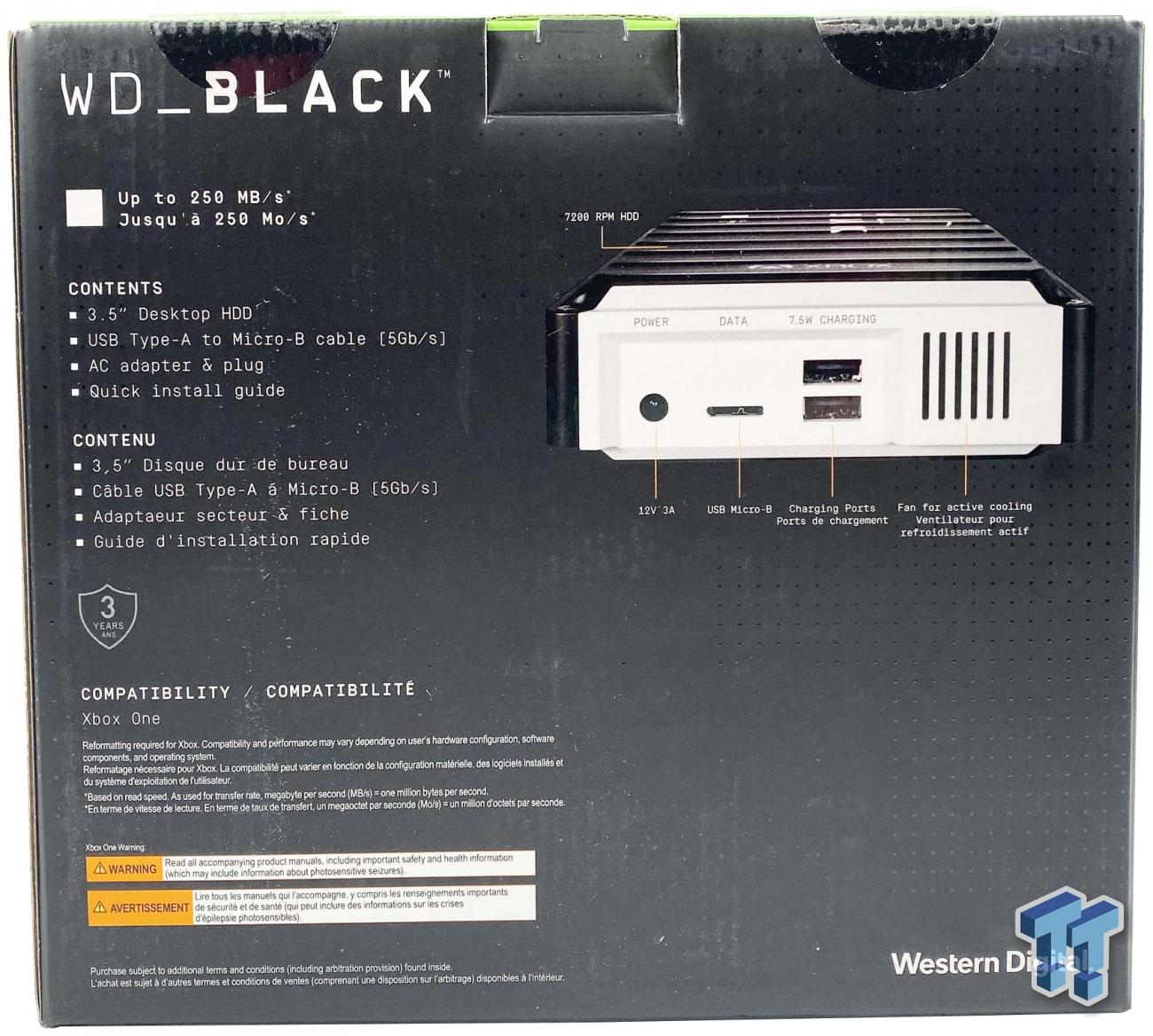 Wd Black D10 Game Drive For Xbox 12tb Review Tweaktown