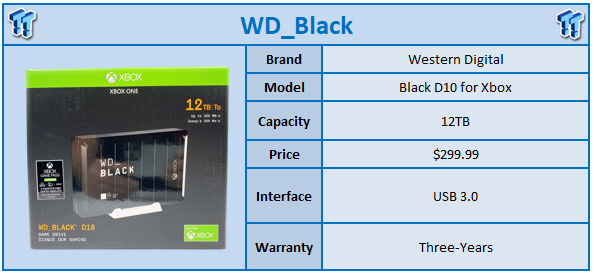 Wd Black D10 Game Drive For Xbox 12tb Review Tweaktown