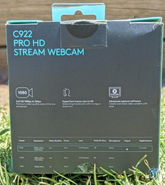 Logitech C922 Pro Stream Webcam, HD 1080p/30fps or HD 720p/60fps