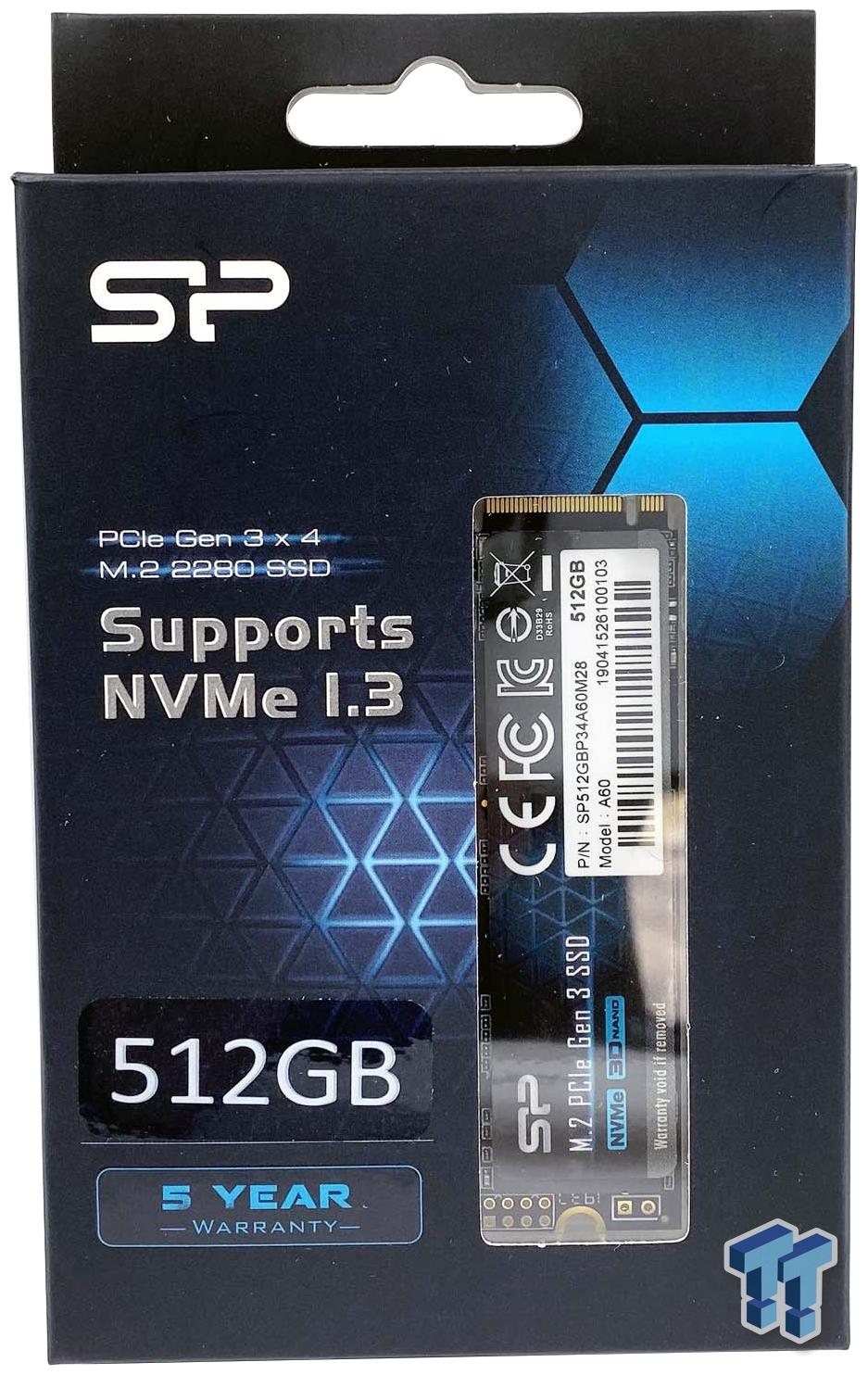 Silicon Power P34A60 512GB NVMe m.2 SSD Review