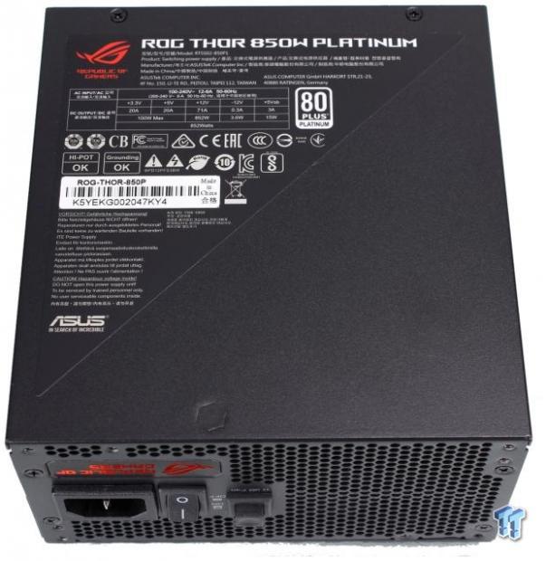 ASUS THOR 850W Platinum ATX Power Supply Review