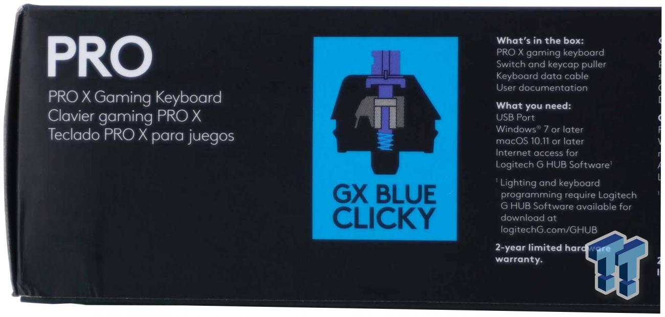 Clavier Logitech G PRO Gaming GX Blue TKL