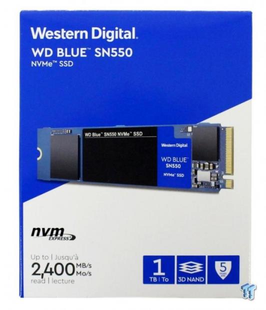 Western Digital Blue SN550 1TB NVMe PCIe Gen3.0x 4 M.2 SSD Review