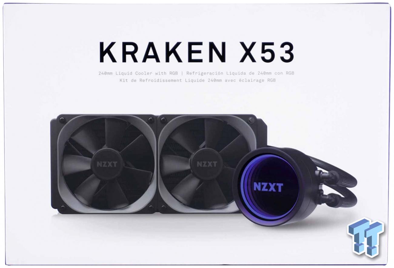 bevind zich boezem overzien NZXT Kraken X53 240mm Liquid Cooler with RGB CPU Cooler Review