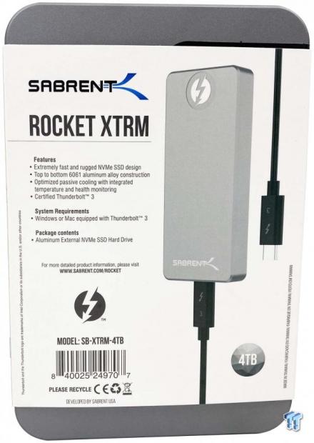 Sabrent Rocket XTRM Portable Thunderbolt 3 SSD Review | TweakTown