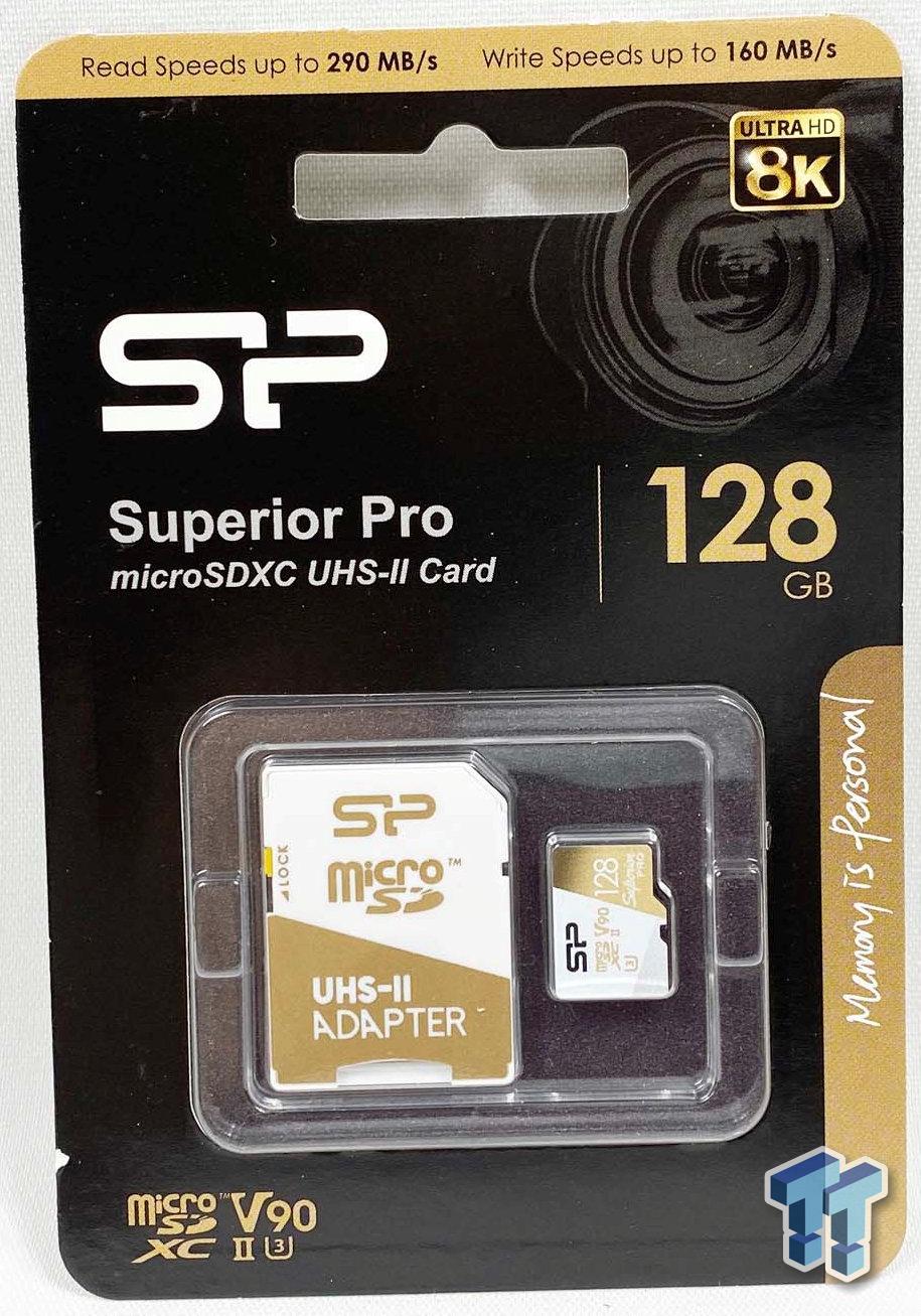Teste la carte micro SD UHS-II Silicon Power Superior Pro V90