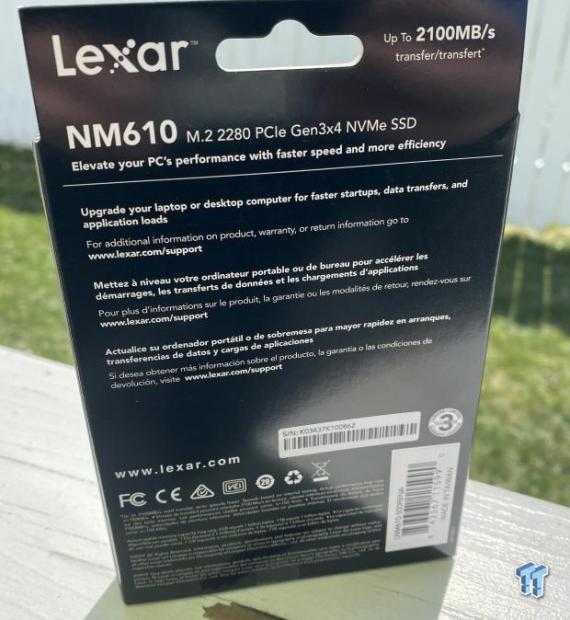 LEXAR NM610 500Go SSD SATA 6Gbs NVMe (LNM610500RB) avec Quadrimedia