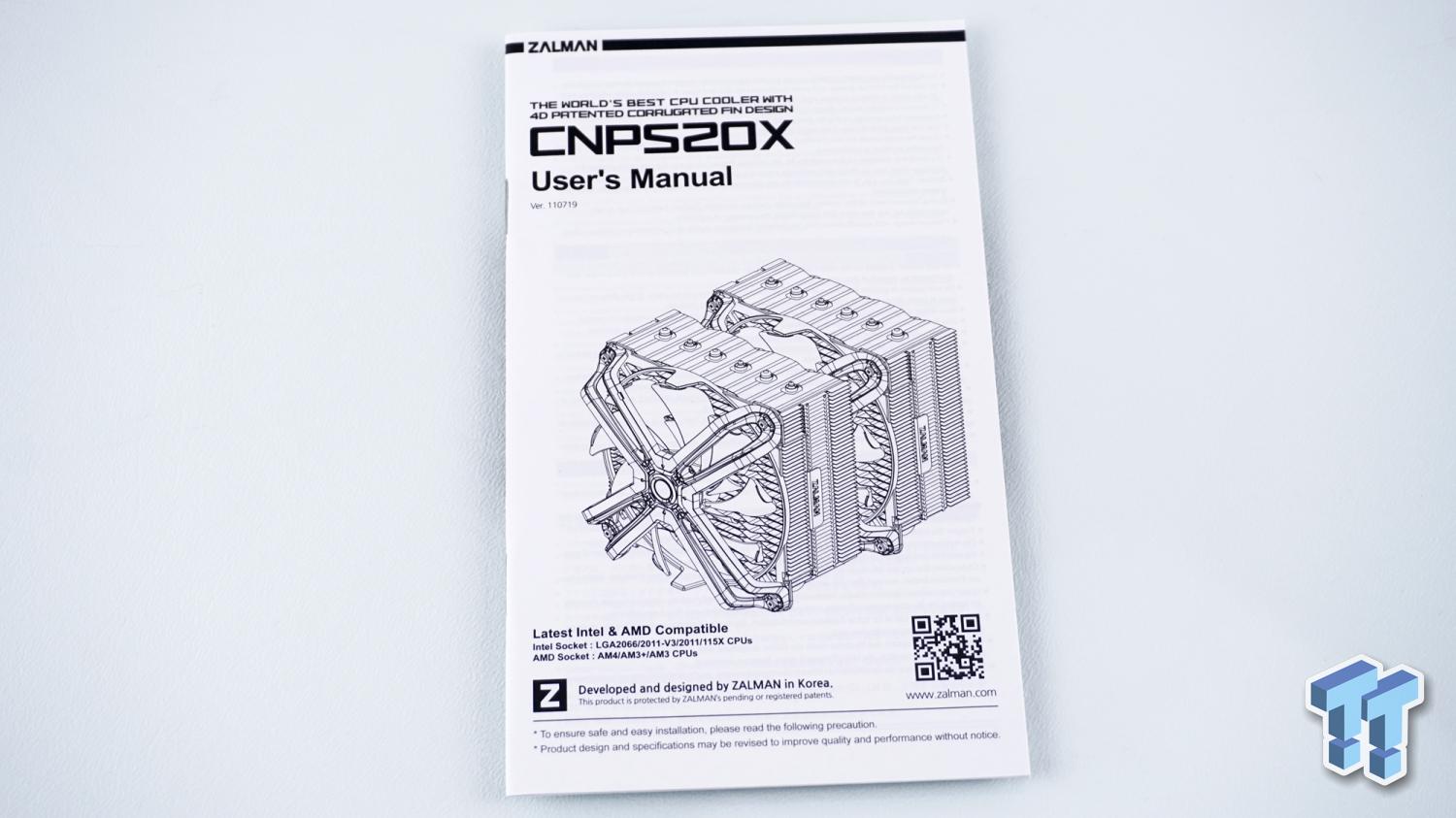 Zalman CNPS20X CPU Cooler Review | TweakTown