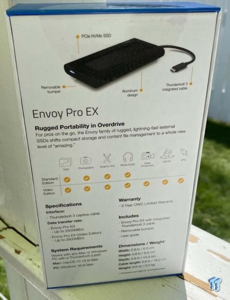 SSD externe OWC Envoy Pro Ex - SSD - 250 Go - externe (portable) - Thunderbolt  3