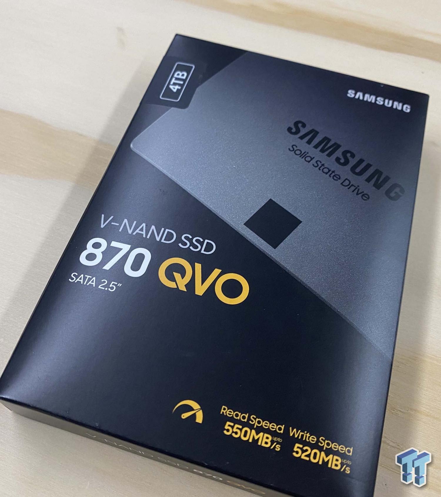 Synthetic Benchmarks - The Samsung 870 QVO (1TB & 4TB) SSD Review