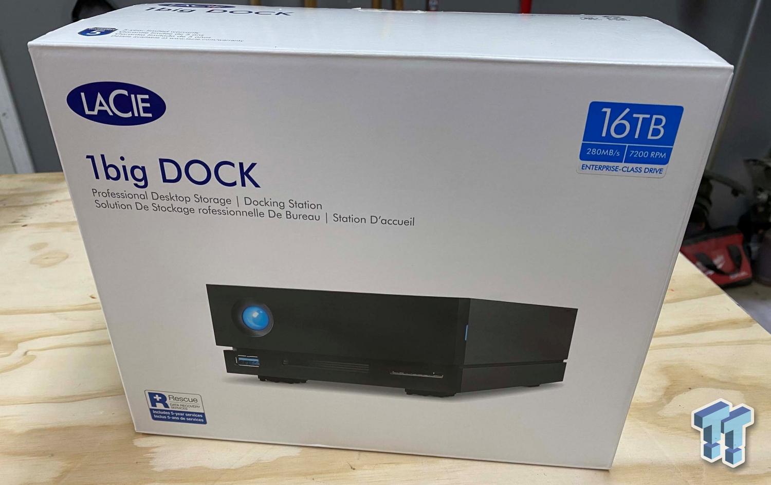 LaCie 1Big Dock Thunderbolt 3 8 To - Station d'accueil / Disque