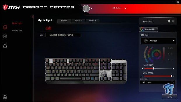 MSI Vigor GK50 Low-Profile Gaming Keyboard Review 