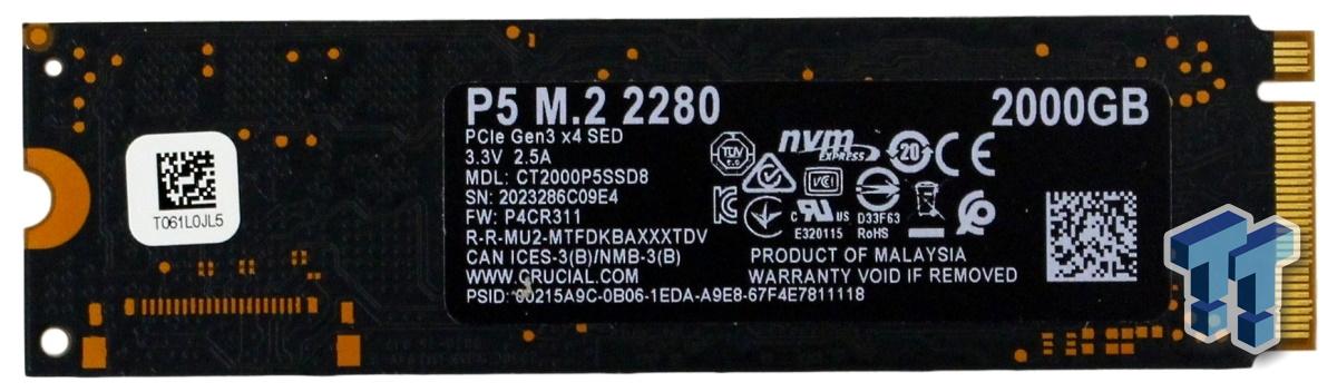 Crucial P5 2TB NVMe M.2 SSD Review