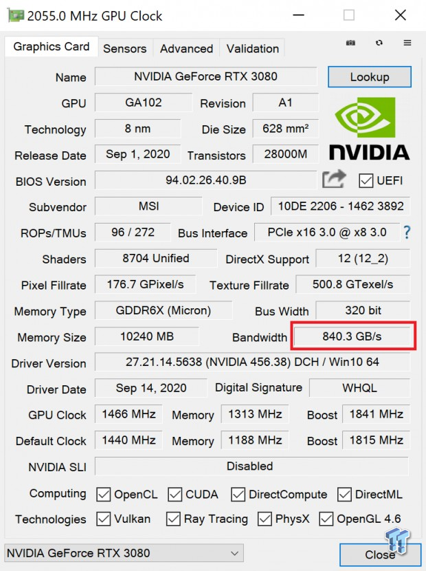 MSI GeForce RTX 3080 GAMING X TRIO Review 58