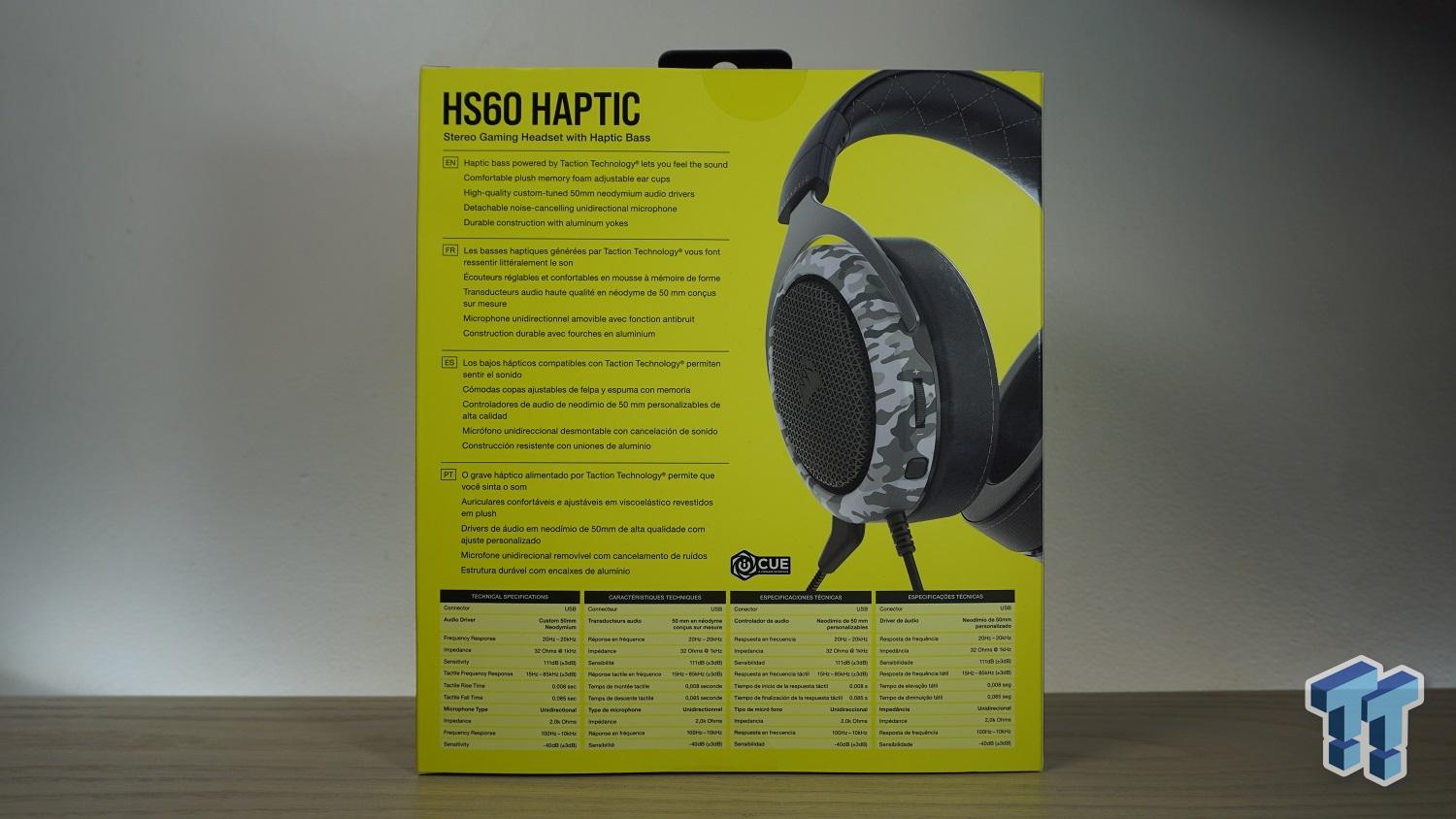 Corsair HS60 HAPTIC Stereo Gaming Headset Review