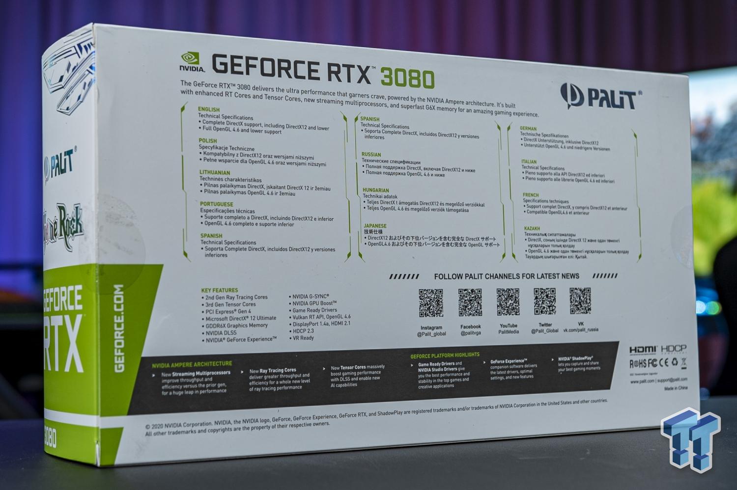 Palit GeForce RTX 3080 GameRock OC 10G Review