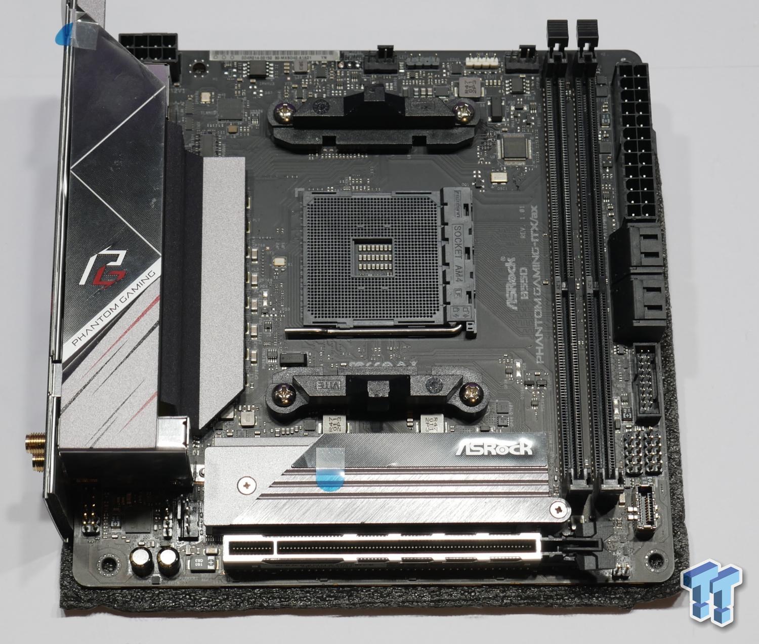 B550 Phantom Gaming-ITX/ax マザーボード - PCパーツ