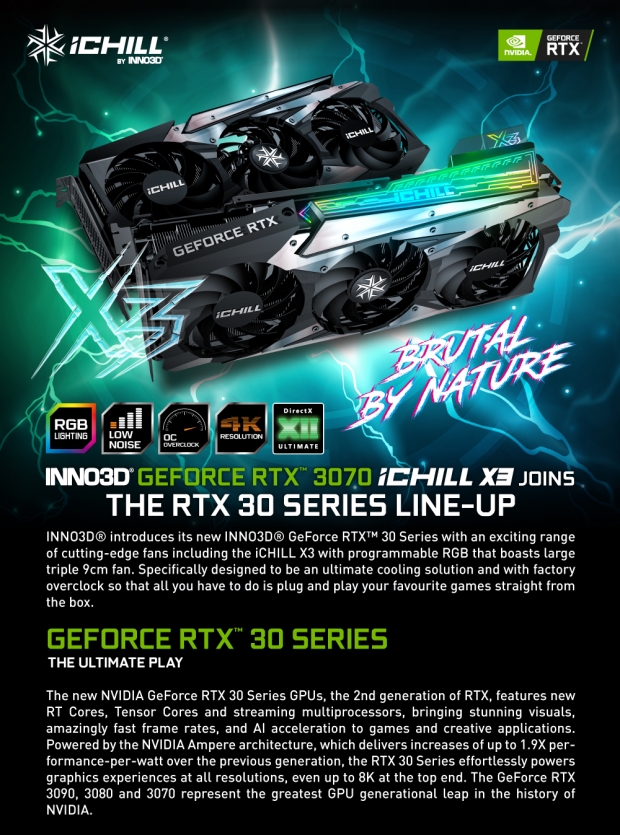 Inno3D GeForce RTX 3070 iCHILL X3 Review