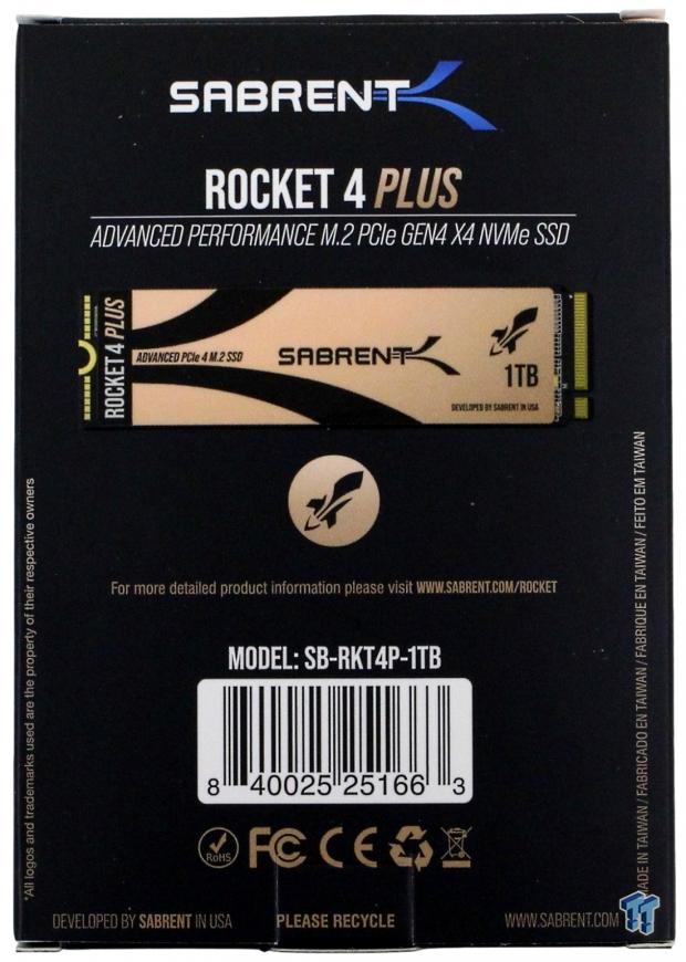 Open Gallery Sabrent Rocket 4 Plus 1TB M.2 NVMe SSD Review 03