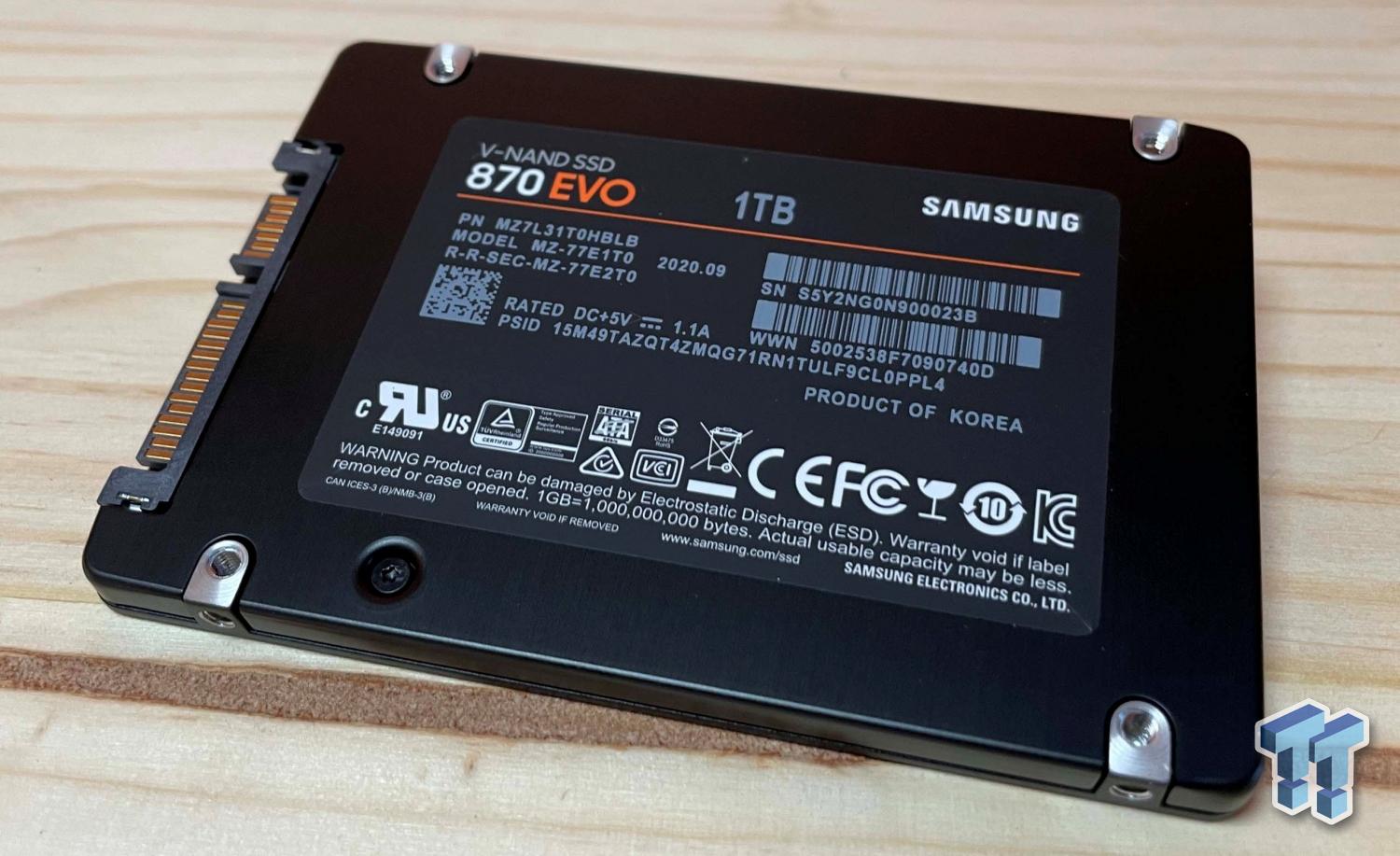 Samsung (サムスン) 870 EVO 1TB SATA 2.5インチ 内蔵型 ソリッド