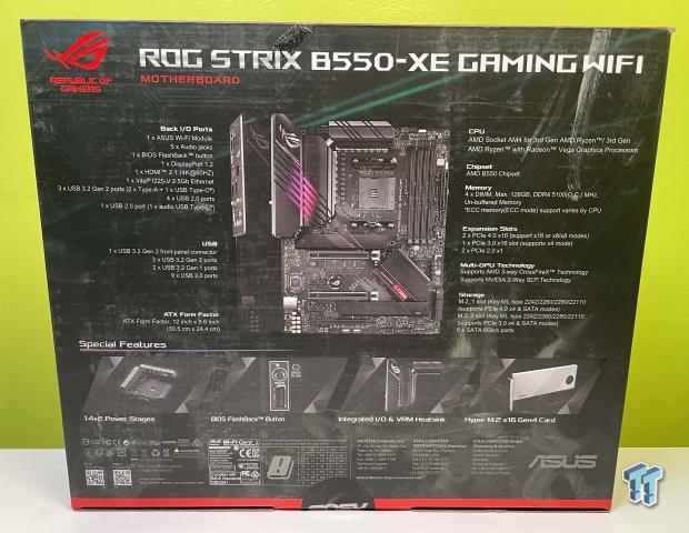 ASUS ROG STRIX B550-XE Gaming Wifi AMD AM4 ATX Motherboard