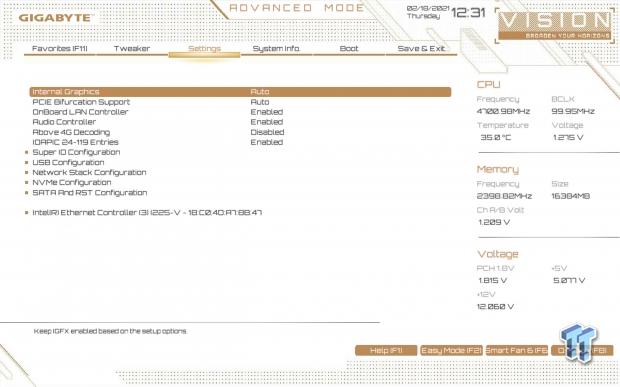 GIGABYTE Z590 Vision G Motherboard Review 26