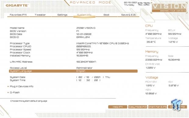 GIGABYTE Z590 Vision G Motherboard Review 28