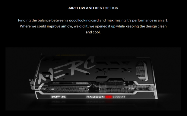 XFX SPEEDSTER MERC 319 AMD Radeon™ RX 6700 XT BLACK Gaming Graphics Card  with 12GB GDDR6 HDMI 3xDP, AMD RDNA™ 2