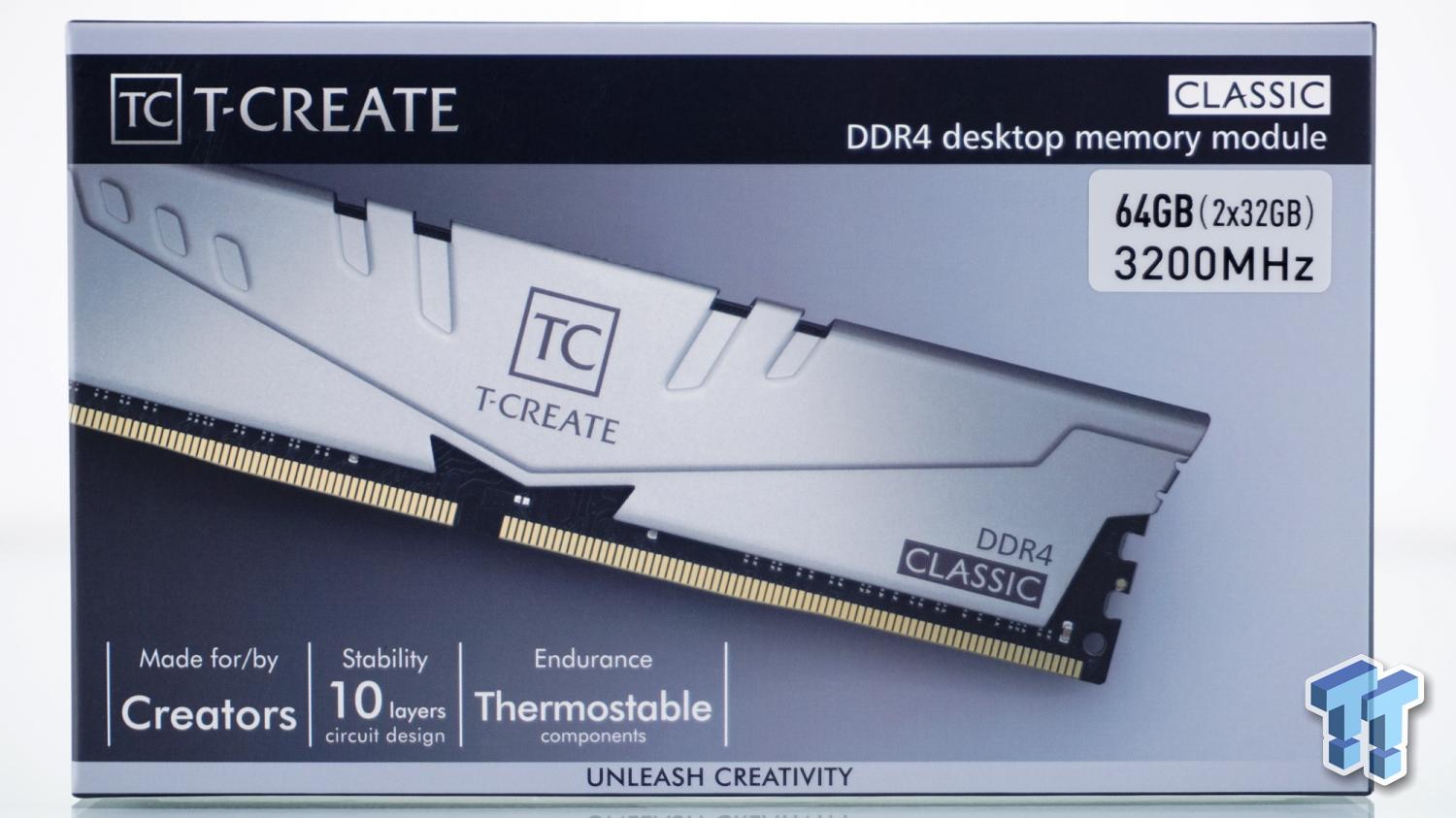 TEAM T-Create Classic DDR4 10L DDR4-3200 64GB Memory Kit Review