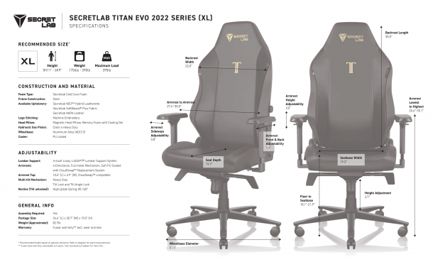 Secretlab TITAN Evo 2022 in NEO Hybrid Leatherette Gaming Chair Review