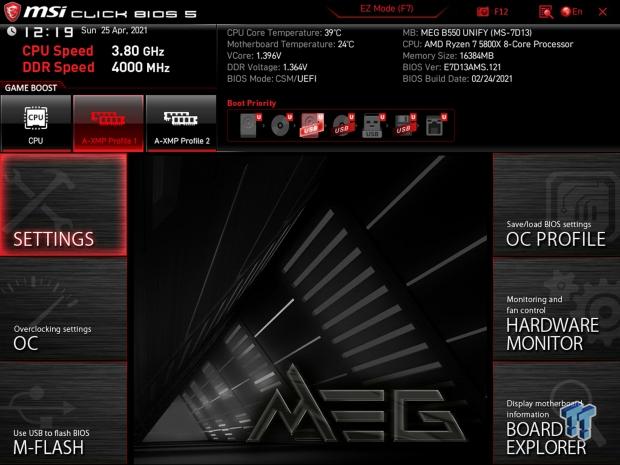 MSI MEG B550 Unify Motherboard Review 20