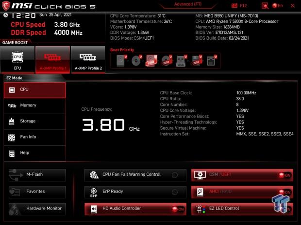 MSI MEG B550 Unify Motherboard Review 21